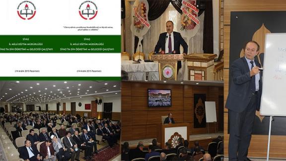 Din Öğretimi Genel Müdürü Sn. Nazif YILMAZın katılımıyla gerçekleştirilen Sivasta Din Öğretimi ve Geleceği Çalıştayı sona erdi. 