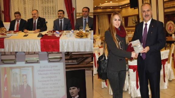 İl Milli Eğitim Müdürümüz Sn. Mustafa Altınsoy 10 Ocak Gazeteciler Günü Dolayısıyla, Basın Mensupları İle Akşam Yemeğinde Bir Araya Geldi. 