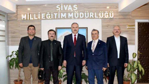 Yeşilay Sivas Şube Başkanı Bülent Akın ve yönetim kurulu, Milli Eğitim Müdürümüz Mustafa Altınsoy´u ziyaret etti.