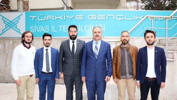 Milli Eğitim Müdürümüz Mustafa Altınsoy, Türkiye Gençlik Vakfı (TÜGVA) Sivas Şubesini ziyaret etti.