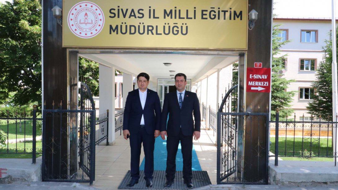 Vali Yardımcısı Mehmet Sayın, Milli Eğitim Müdürümüz Ebubekir Sıddık Savaşçı'yı Ziyaret Etti.