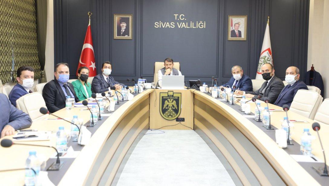 KÖPRÜ Projesi Değerlendirme Toplantısı, Valimiz Salih Ayhan Başkanlığında Yapıldı.