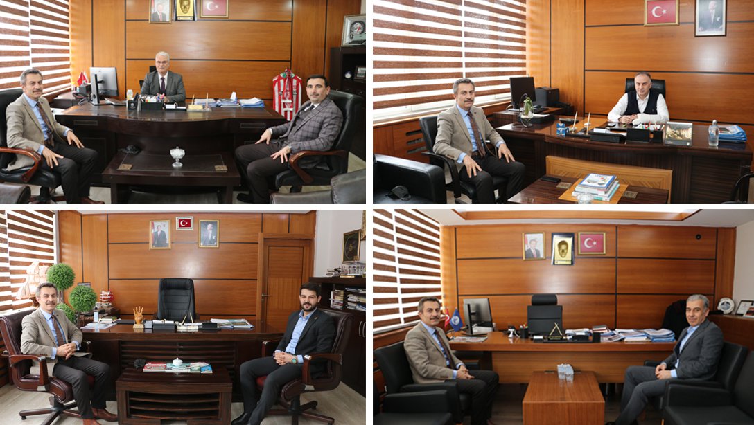 Millî Eğitim Müdürümüz Ergüven Aslan, Sivas belediye başkan yardımcılarını ziyaret etti.