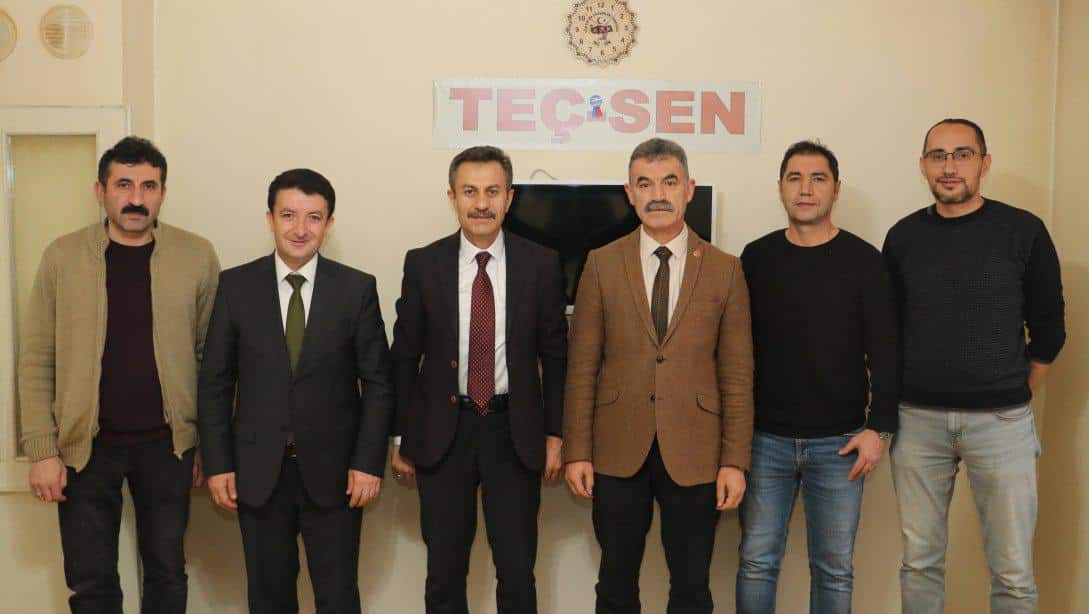 Millî Eğitim Müdürümüz Ergüven Aslan, Şube Müdürümüz Bekir Dal ile birlikte TEÇ-SEN Sivas Şube Başkanı Birol Duman'a iadeyi ziyarette bulundu.