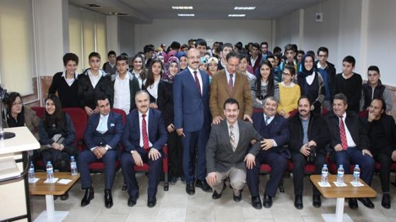  Prof. Dr. Mustafa Karataş  Kongre Anadolu Lisesi´de Öğrencilerle Söyleşi Programına katıldı.