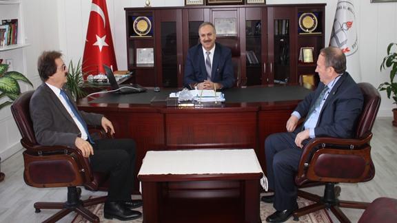 Cumhuriyet Üniversitesi Rektörü Sn. Prof. Dr. Faruk Kocacık, Milli Eğitim Müdürümüz Sn. Mustafa Altınsoyu Ziyaret Etti