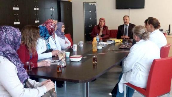 Milli Eğitim Müdürümüz Mustafa Altınsoy ve Şube Müdürümüz Anakız Yörük, Ahmet Kutsi Tecer Özel Eğitim / Mesleki Eğitim Merkezini ziyaret etti.