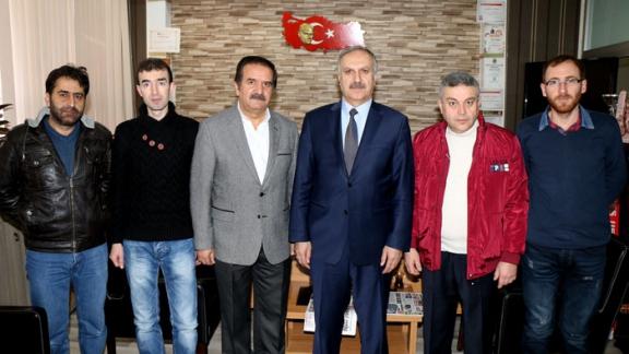 Milli Eğitim Müdürümüz Mustafa Altınsoy, Memleket Gazetesini ziyaret etti. 