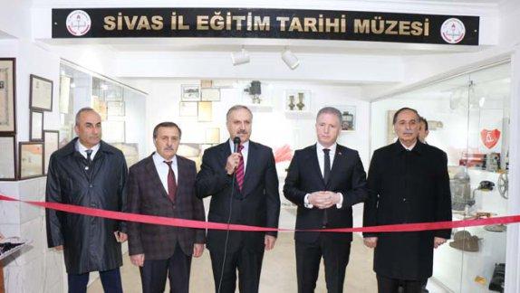 Sivas İl Eğitim Müzesi açıldı. 