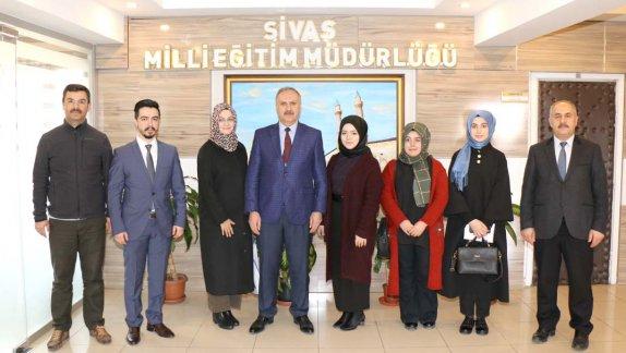 Türkiye Gençlik Vakfı Sivas İl Temsilciliği Yönetim Kurulu Milli Eğitim Müdürümüz Mustafa Altınsoyu ziyaret etti.
