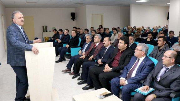Din Kültürü ve Ahlak Bilgisi Öğretmenlerine yönelik Öğretmen Gelişim Eylem Planı değerlendirme toplantısı Milli Eğitim Müdürümüz Mustafa Altınsoy başkanlığında yapıldı.