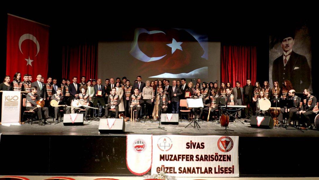 Sivas Kongresi'nin 100. Yılı Etkinlikleri Kapsamında Kahramanlık Türküleri Konseri Düzenlendi.