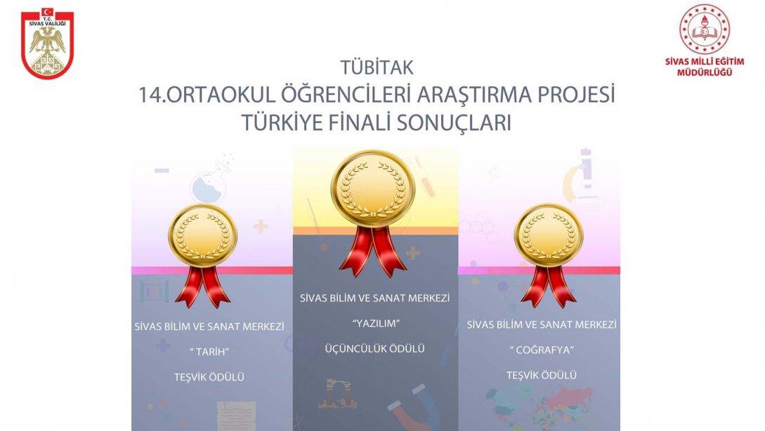 TÜBİTAK 14.Ortaokul Öğrencileri Araştırma Projesi Türkiye Finali Gerçekleşti