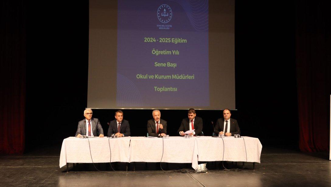 Sivas'ta 2024-2025 Eğitim-Öğretim Yılı Hazırlıkları, değerlendirme ve koordinasyon toplantısında ele alındı. 